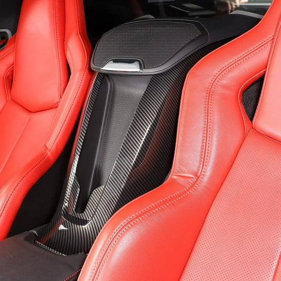 TINKI Phone Charger Cover Compatible with Chevrolet Corvette C8 2020-2023, ABS Center Console Seat Compartment Phone Charger Cover, Interior Center Armrest Accessories