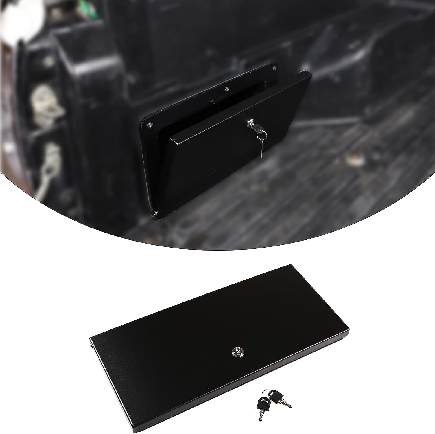 TINKI Pickup Truck Bed Storage Security Locking Lid Extra Storage Box ...