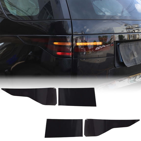 TINKI Pre-Cut Rear Taillight Tint Vinyl Overlays Compatible with Land Rover Discovery 5 2017+ 4PCS Car Rear Lamp Protective Film
