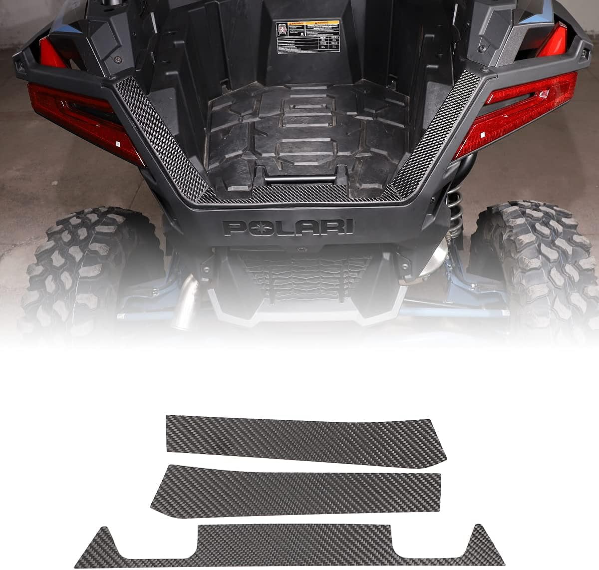 TINKI Real Carbon Fiber Car Panel Trim for Polaris RZR Pro XP Uitimate