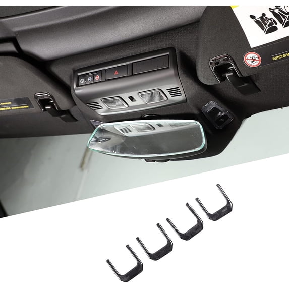 TINKI Real Carbon Fiber Car Sun Visor Panel Trim Sticker Compatible with Chevrolet Corvette C8 Stingray 2020-2023, Car Visor Makeup Mirror Panel Sticker Accessories