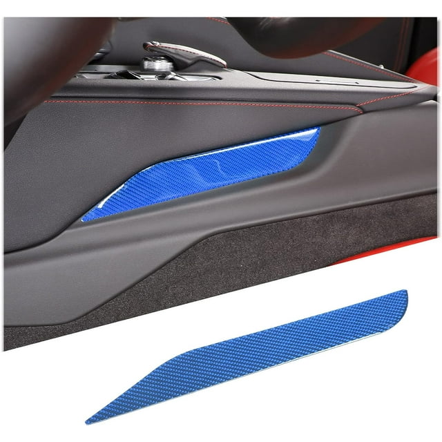 TINKI Real Carbon Fiber Center Console Left Trim Sticker Compatible ...