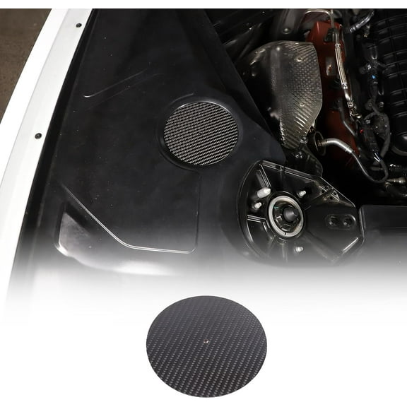 TINKI Real Carbon Fiber Engine Bay Side Panel Cover Trim Sticker Compatible with Chevrolet Corvette C8 2020-2023, Engine Compartment Side Panel Decoration Accessories