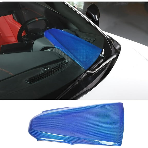 TINKI Real Carbon Fiber Interior Upper Dash Instrument Panel Cover Fit for Chevrolet Corvette C8 2020-2023, Center Console Upper Dash Board Trim Frame Decorative Accessories