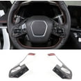 thumbnail image 1 of TINKI Real Carbon Fiber Steering Wheel Button Frame Fit for Chevrolet Corvette C8 Stingray 2020-2023, Auto Steering Wheel Button Panel Protection Frame Molding Cover, 1 of 1