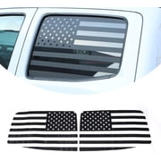 TINKI Rear Side Window American Flag Decals,Fit for Toyota Tacoma 2011 2012 2013 2014 2015 2016 2017 2018 2019 2020 2021 2022 Tailgate Side Window Sticker
