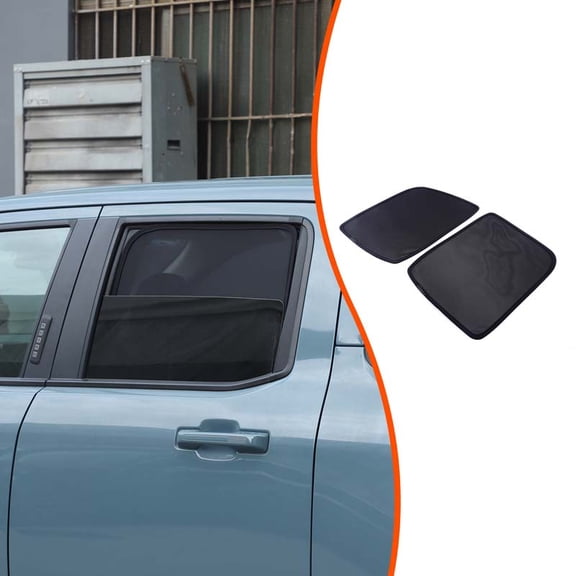 TINKI Rear Side Window Mesh Sun Shades with Memory Steel Wire Compatible with Ford Maverick 2022+ 2PCS Pickup Cab Window Screen Net