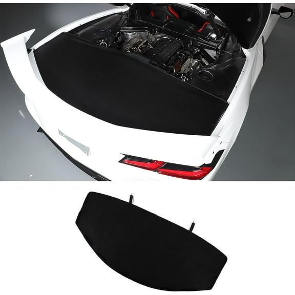 TINKI Rear Trunk Cover Compatible with Chevrolet Corvette C8 Stingray 2020-2023, Leather Rear Trunk Cover, Rear Trunk Security Cover Shielding Shade Protection Accessories