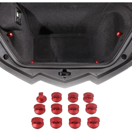 TINKI Rear Trunk Hook Replacement Compatible with Chevrolet Corvette C8 Stingray 2020-2023, Aluminum Auto Front Back Trunk Cargo Net Replacement Hooks