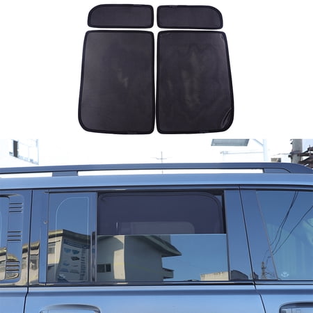TINKI Rear Window Mesh Shades with Memory Steel Wire Compatible with Haval H9 2024+ 4PCS Car Side Window Sun Shade Net