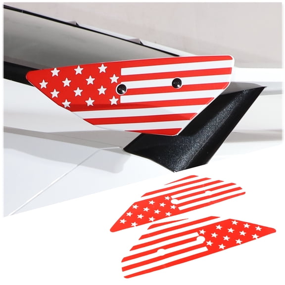 TINKI Rear Wing Side American Flag Decals Compatible with Chevrolet Corvette C8 2020-2023, Spoiler Side Panel Sticker, American Flag Rear Wing Decal Sticker