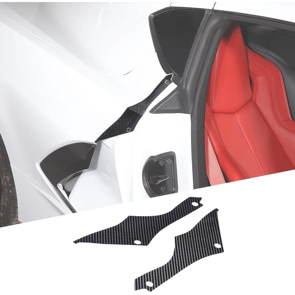 TINKI Side Door Body Panel Trim Decal Compatible with Chevrolet Corvette C8 2020-2023, Rear Side Door Panel Trim Stickers Accessories