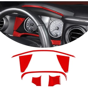 TINKI Soft Carbon Fiber Car Dashboard Speedometer Frame Sticker Interior Trim Compatible with Toyota Tacoma 2015 2016 2017 2018 2019 2020 2021 2022 2023 Accessories