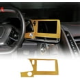 thumbnail image 1 of TINKI Soft Carbon Fiber GPS Screen Frame Compatible with Chevrolet Corvette C8 Stingray 2020-2023 Navigation Screen Trim Sticker, Center Display Frame Trim Cover Decoration, 1 of 10