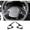 thumbnail image 1 of TINKI Soft Carbon Fiber Steering Wheel Button Cover Sticker Fit for Chevrolet Corvette C8 2020-2023, Car Steering Wheel Panel Protection Frame Molding Sticker Trim, 1 of 13