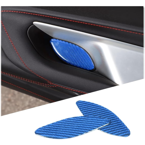 TINKI Soft Carbon Fiber Window Lift Groove Sticker Compatible with Chevrolet Corvette C8 Stingray 2020-2023, Car Door Storage Groove Mat Trim Sticker