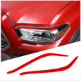 thumbnail image 1 of TINKI for Toyot@ Tacoma 2015 2016 2017 2018 2019 2020 2021 2022 2023 3D Sticker Soft Carbon Fiber Front Headlight Eyebrow Decoration Cover Trim Sticker, 1 of 14