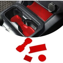 TINKI For Toyot@ Tacoma 2015 2016 2017 2018 2019 2020 2021 2022 2023 Soft Carbon Fiber 3D Sticker Car Central Control Cup Holder Groove Mat Stickers Interior Car Accessories