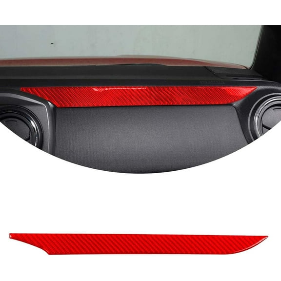 TINKI for Toyot@ Tacoma 2015 2016 2017 2018 2019 2020 2021 2022 2023 Soft Carbon Fiber 3D Sticker Car Co-Pilot Dashboard Decorative Strip Sticker Interior Car Accessories