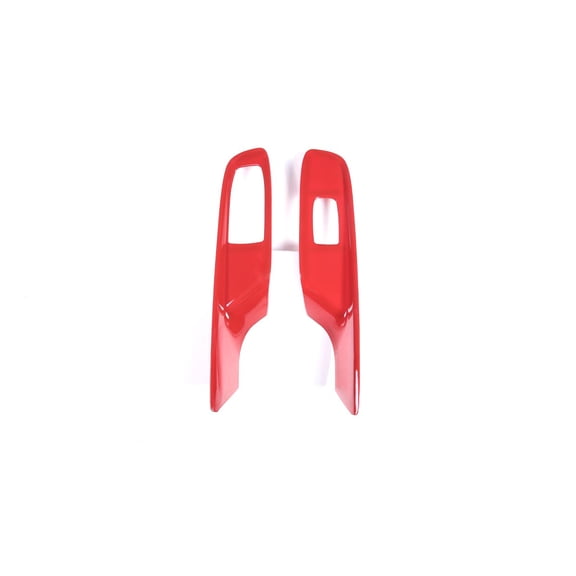 TINKI Window Lift Switch Cover Compatible with Chevrolet Corvette C8 2020-2023,Window Lift Switch Decoration Trim C8 Accessories (Sports red)