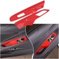 thumbnail image 1 of TINKI Window Lift Switch Cover Compatible with Chevrolet Corvette C8 Stingray 2020-2023, ABS Window Lift Switch Panel Decoration Frame Trim Cover, 1 of 16