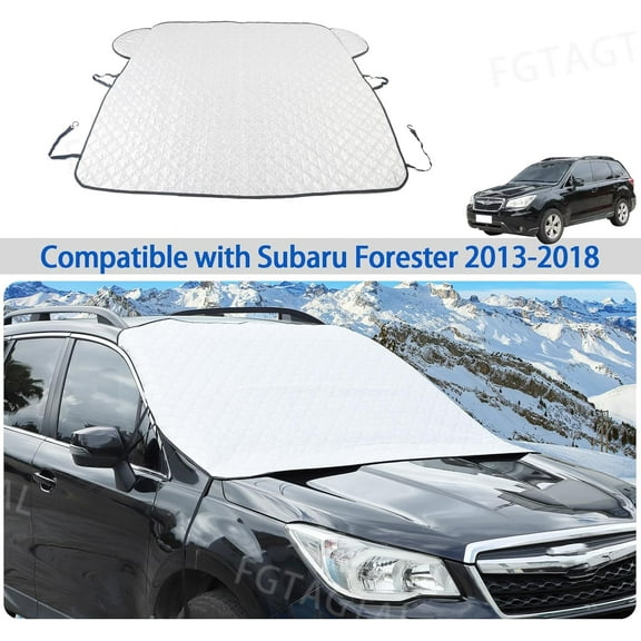 TINKI Windshield Snow Cover Fit for Subaru Forester 2013-2018, Front Windshield Cover for Ice and Snow, Auto Extra Thick Windshield Ice Cover Protects Windshield from Rain, Sun, Frost