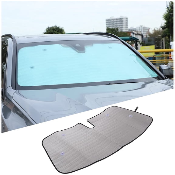 TINKI Windshield Sun Shade Compatible for BMW X5L 2022 Car Accessories Car Silver Thicken 5-Layer UV Reflector Auto Front Window Sunshade Visor Shield Cover and Keep Your Vehicle Cool