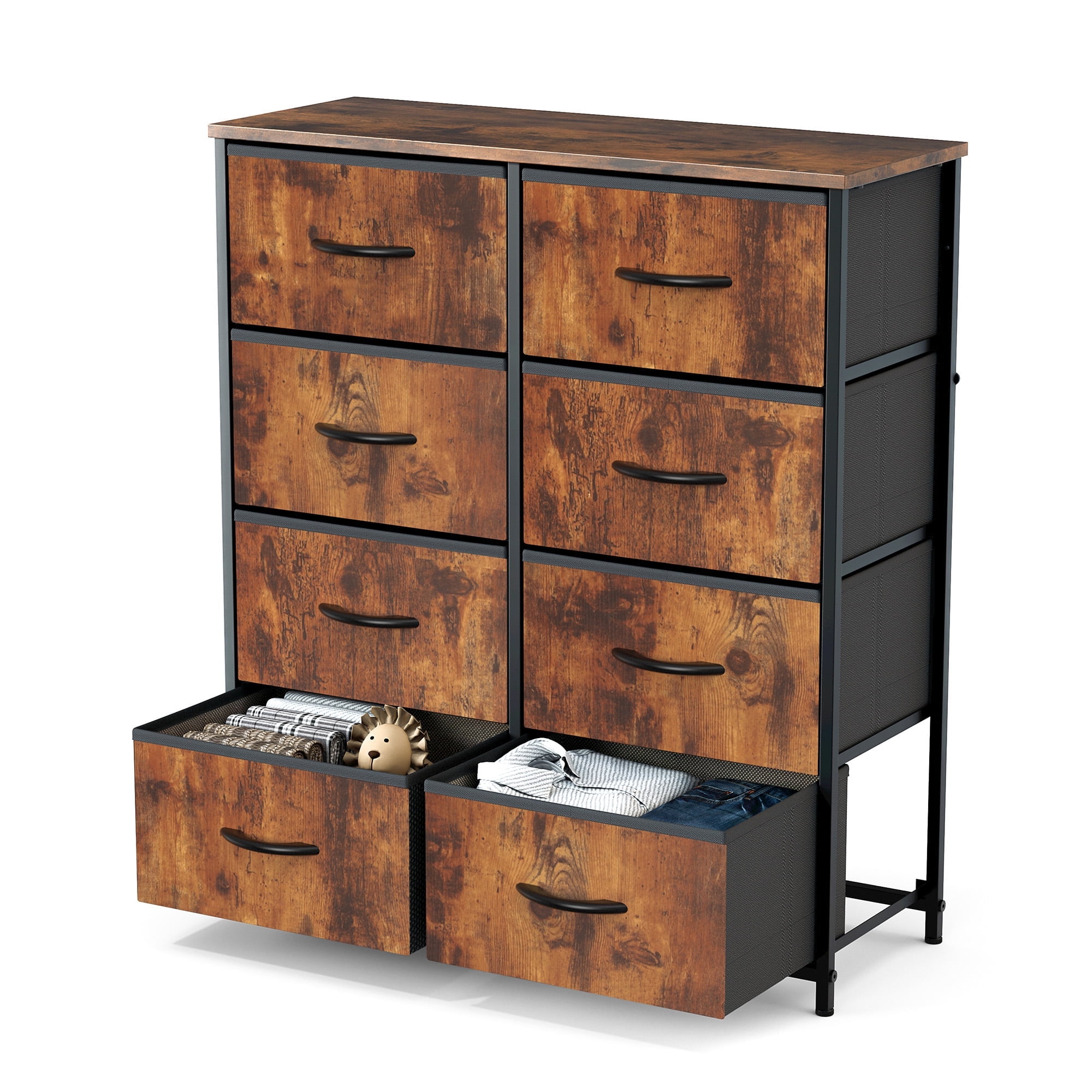 VASAGLE Mobiletto Multiuso, Armadietto, Credenza, Ripiano Regolabile