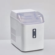TINKLE WELL Nugget Ice Maker Countertop, Portable Ice Machine with Removable Basket & Scoop, 6-Min Fast Ice, 24lbs/Day, Self-Cleaning, Quiet, for Home, RV, Camping, White