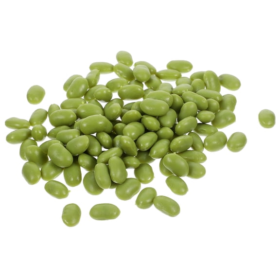 IMIKEYA 1 Pack of Simulation Bean Decors Learning Toy Green PVC for Families and Friends Above 3 Years