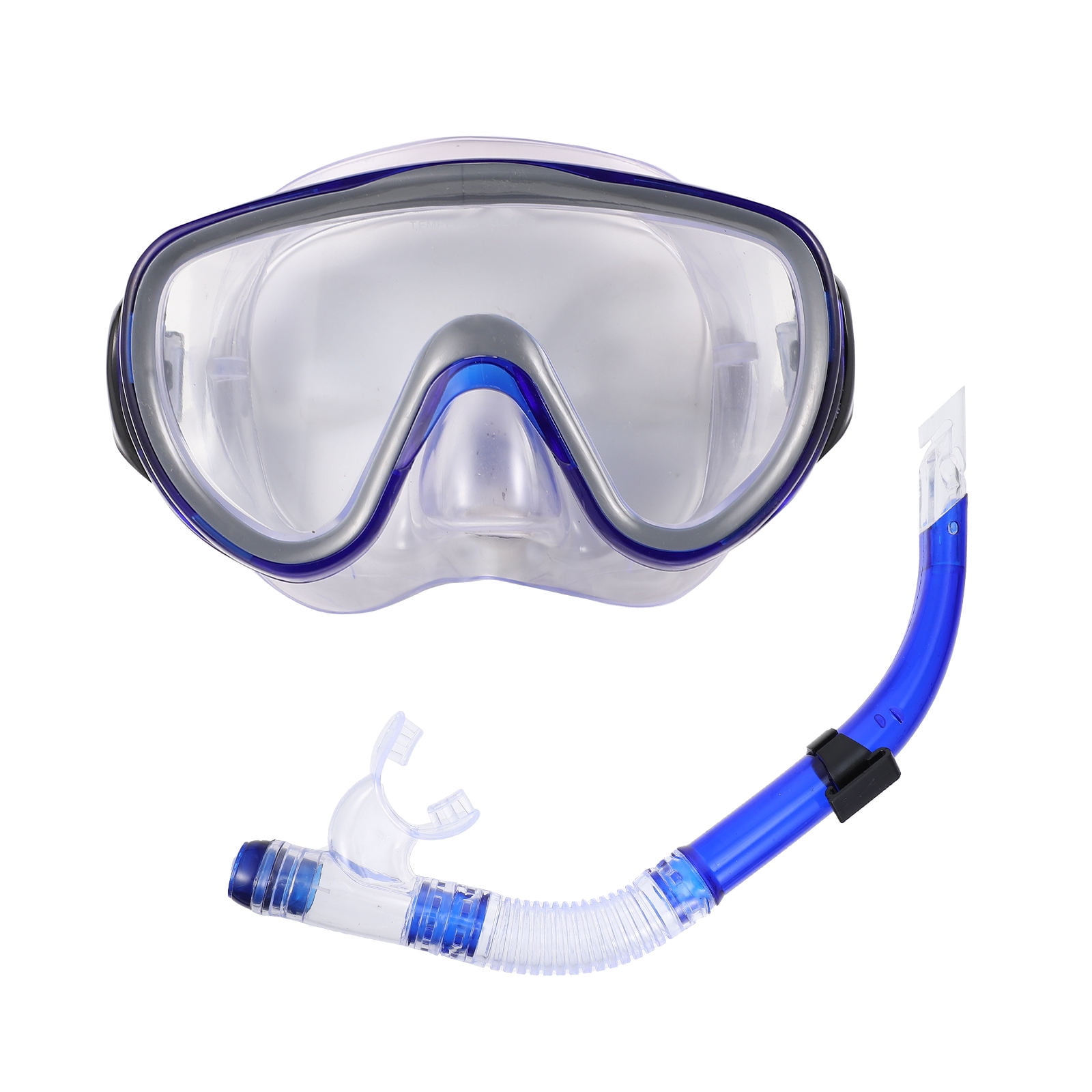 NICEXMAS 1Set Dry Snorkel Mask and Dive Set with Wide View Tempered ...