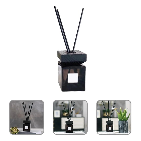 NICEXMAS 1 Set Essential Oil Diffuser Bottle Dark Brown Glass for Everyday Use Aromatherapy Ornament
