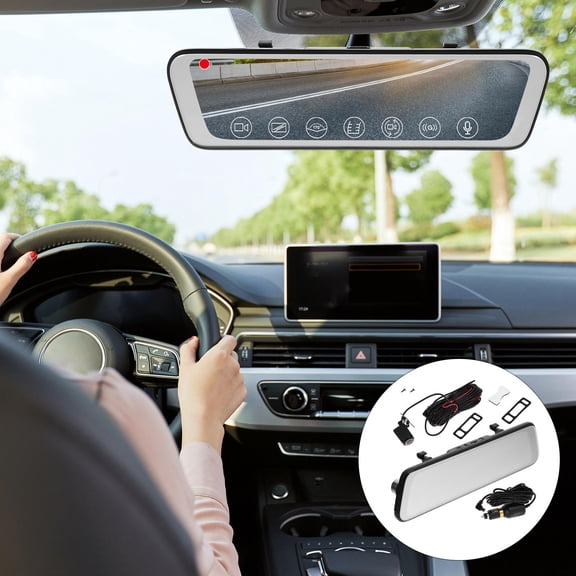 IMIKEYA 1Set Car Recorder Camera with 1080P Front and Rear Dash Cameras for Vehicle Safety