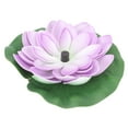thumbnail image 1 of NICEXMAS Lotusstyle Solar Fountain for Outdoor Landscape Decor and Garden Pond, Purple ABS, Easy to Clean, 1 of 8