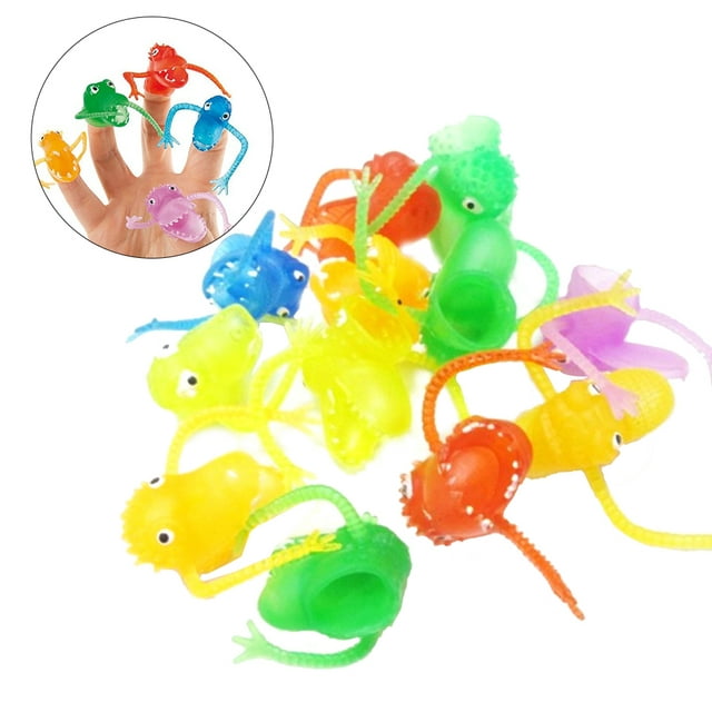 TINKSKY 10 Pcs Monster Finger Puppets Cool Creepy Finger Monsters for Kids Great Party Favors Fun Toys Puppet Show
