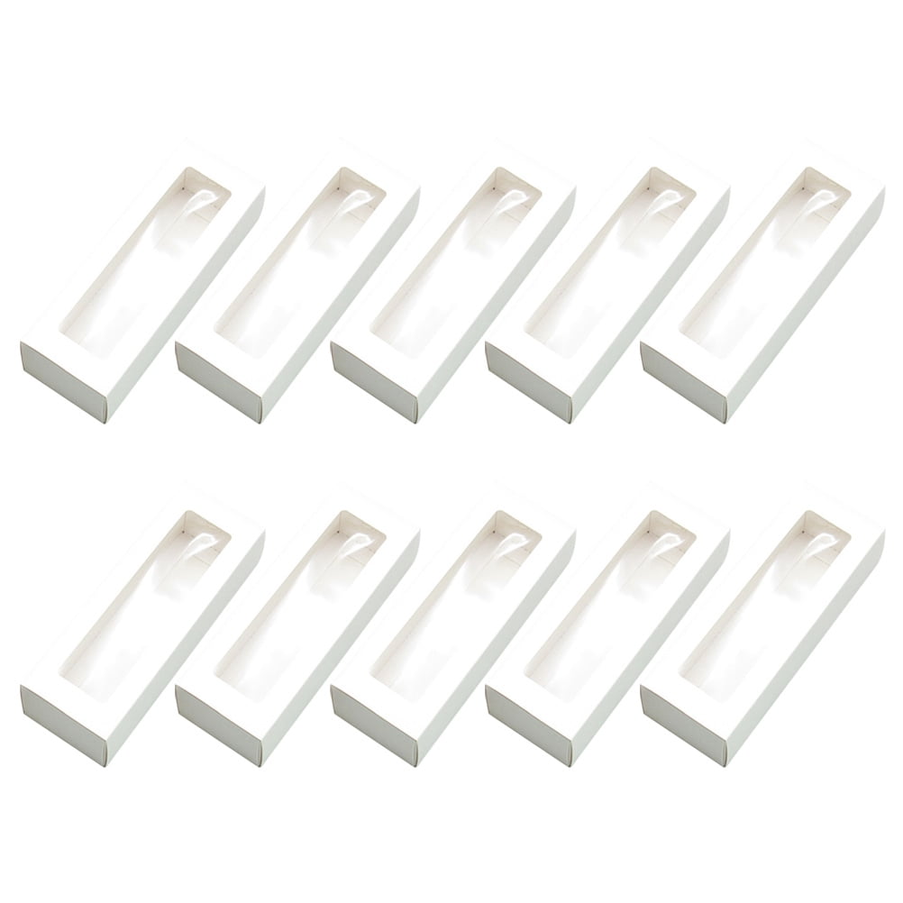 FRCOLOR White Paper Macaron Boxes with Clear Window for Safe Storage ...