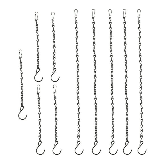 TINKSKY 10Pcs Metal Hanging Chains Identification Plate Hanging Chain Planter Iron Chain Hanger