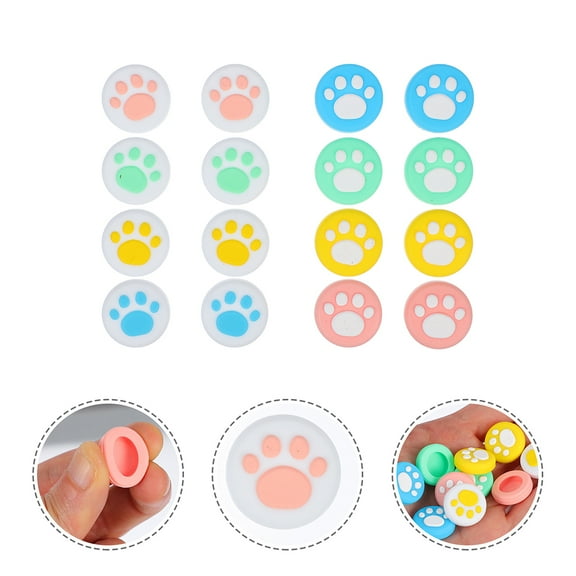 NICEXMAS 10Pcs Joystick Grip Button Caps in Assorted Colors for Game Controllers