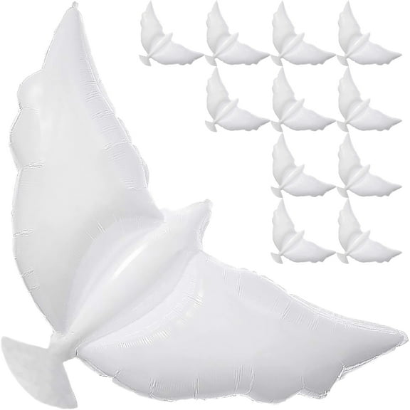NICEXMAS 12Pcs White Memorial Balloon Decor for Ceremonies Wedding Birthday Party Layout Props