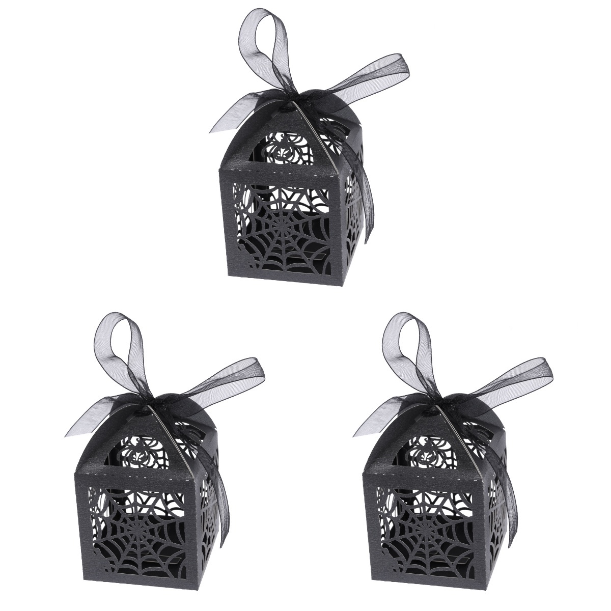 TINKSKY 150 PCS Hollow DieCut Favor Boxes Halloween Wedding Candy