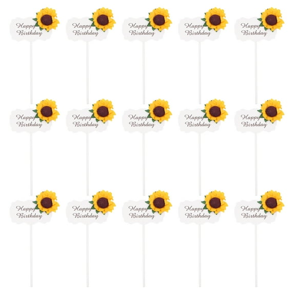 KAKOWELY Flower Shape Cake Decorations Assorted Color For Women Families Afternoon Tea 3Sets