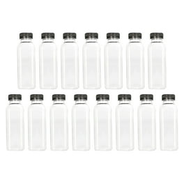 10pcs Transparent Water Bottle Plastic Beverage Bottles 250ml (Transparent), Size: 13.5X6X6CM