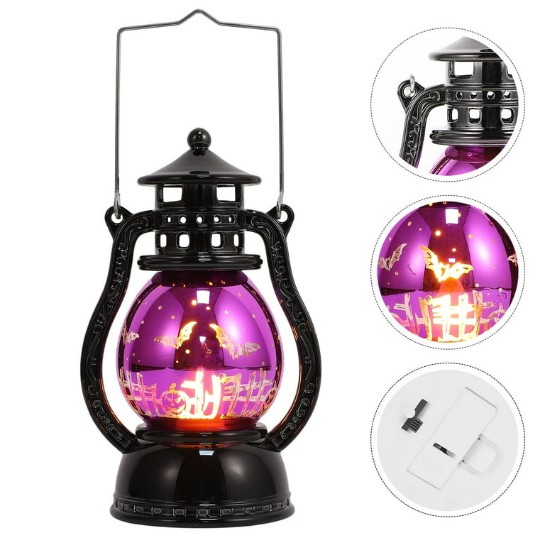 TINKSKY 1Pack Indoor Oil Lamp Purple Vintage Style for