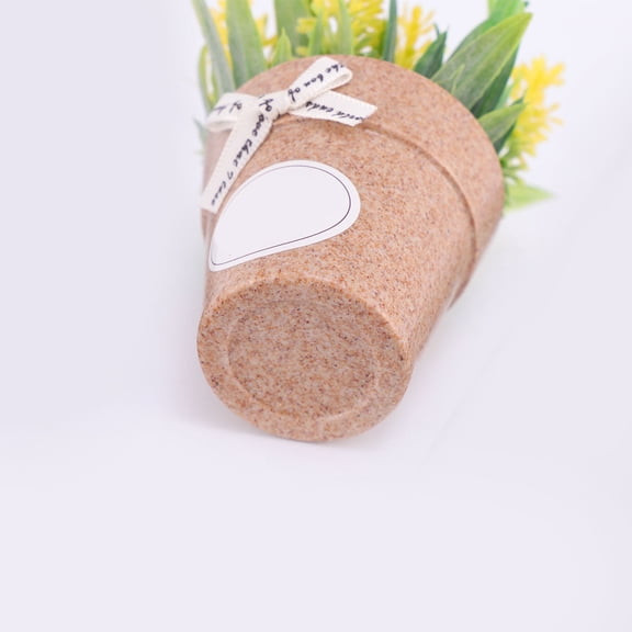 NICEXMAS 1Pc Artificial Bonsai Basil Plant Plastic Decoration for Office Home