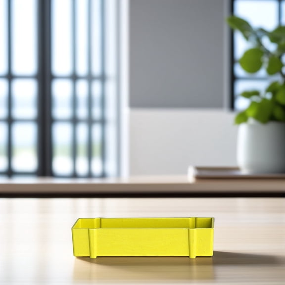 NICEXMAS 1Pcs Succulents Planter Pot for Indoor Plants Yellow Moistureproof Synthetic Material for Home Decor