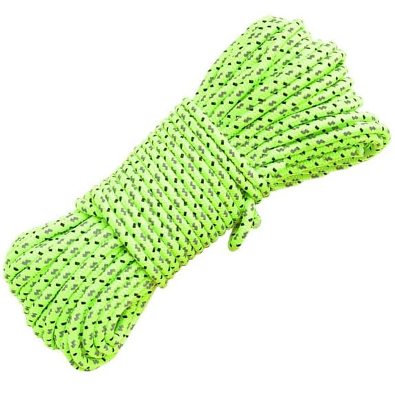 NICEXMAS Camping Rope Outdoor Reflective Tents Fixing Tool Easy Install Green