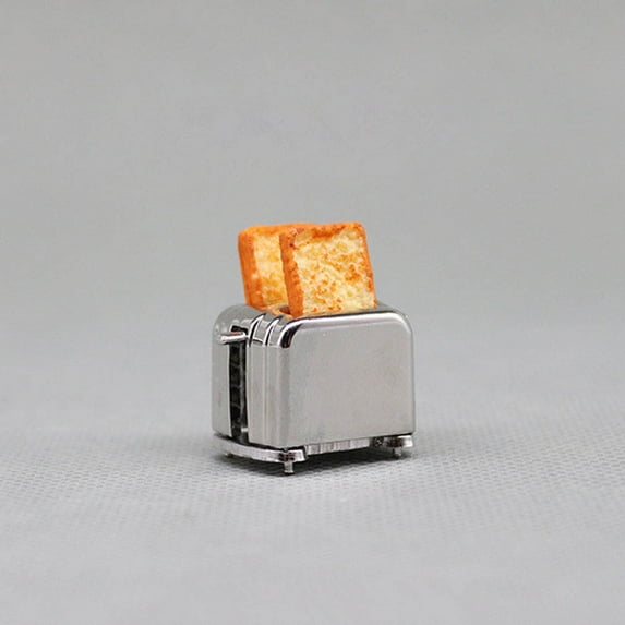TINKSKY 1Set Mini Toaster Decoration Compact Alloy For Miniature Enthusiasts