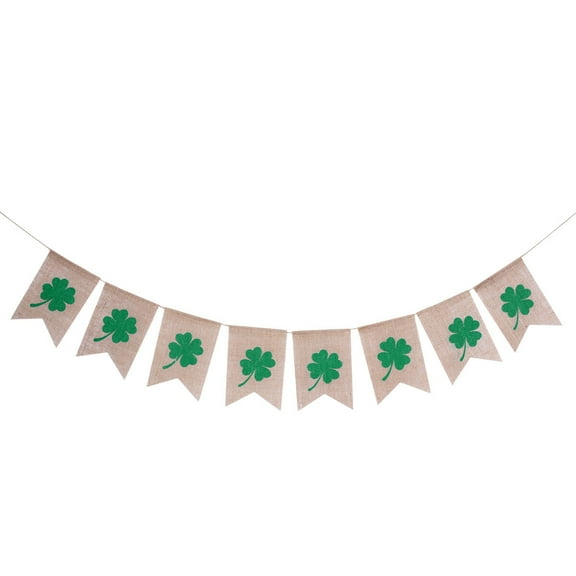 OUNONA Shamrock Swallow-Tailed Flags Multi-Color St Patrick's Day Decoration Ideas
