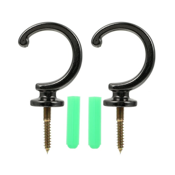 TINKSKY 2pcs Curtain Holdback Zinc Alloy Curtain Tieback Curtain Hook Curtain Holder