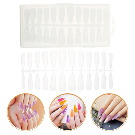 NICEXMAS Salon Fake Nail Clear 240 Pieces
